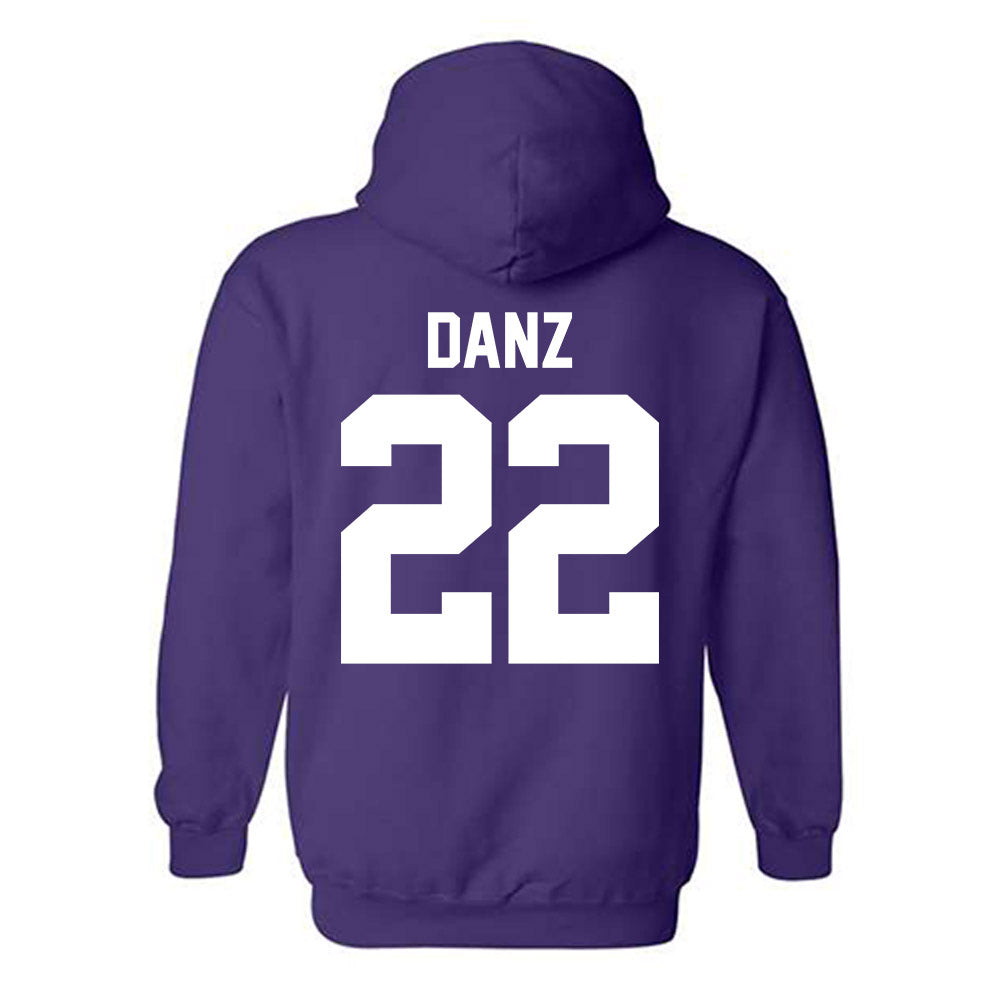 Northwestern - NCAA Baseball : Carter Danz - Classic Shersey Hooded Sweatshirt-1