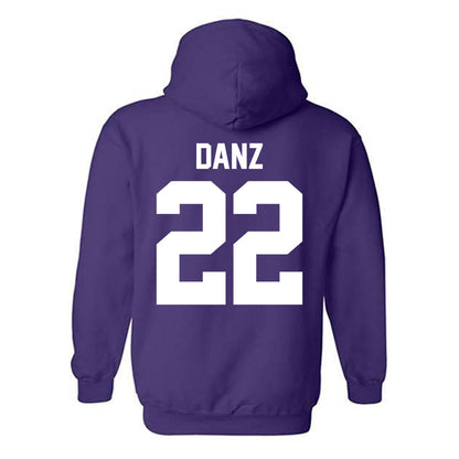 Northwestern - NCAA Baseball : Carter Danz - Classic Shersey Hooded Sweatshirt-1