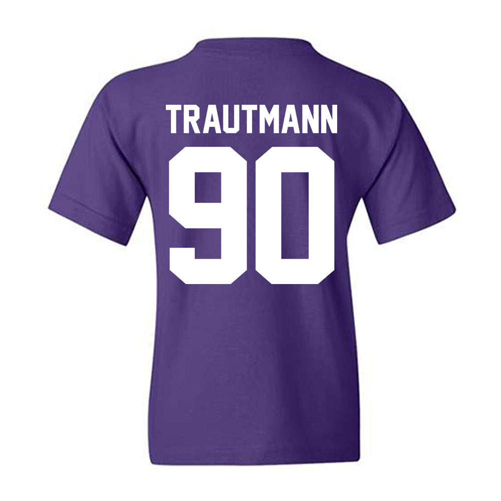 Northwestern - NCAA Football : Jack Trautmann - Classic Shersey Youth T-Shirt-1
