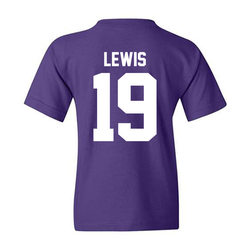 Northwestern - NCAA Football : J.J. Lewis - Classic Shersey Youth T-Shirt-1