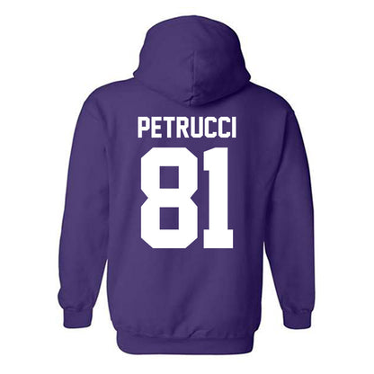 Northwestern - NCAA Football : Christopher Petrucci - Classic Shersey Hooded Sweatshirt-1