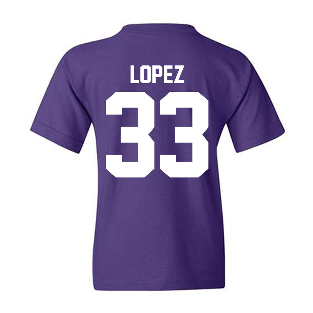 Northwestern - NCAA Women's Basketball : Amparo Lopez - Classic Shersey Youth T-Shirt-1