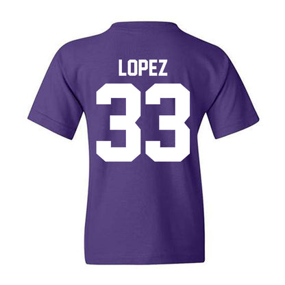Northwestern - NCAA Women's Basketball : Amparo Lopez - Classic Shersey Youth T-Shirt-1