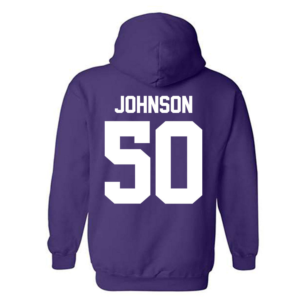 Northwestern - NCAA Football : Qayvier Johnson - Classic Shersey Hooded Sweatshirt-1