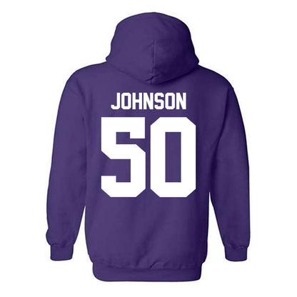 Northwestern - NCAA Football : Qayvier Johnson - Classic Shersey Hooded Sweatshirt-1