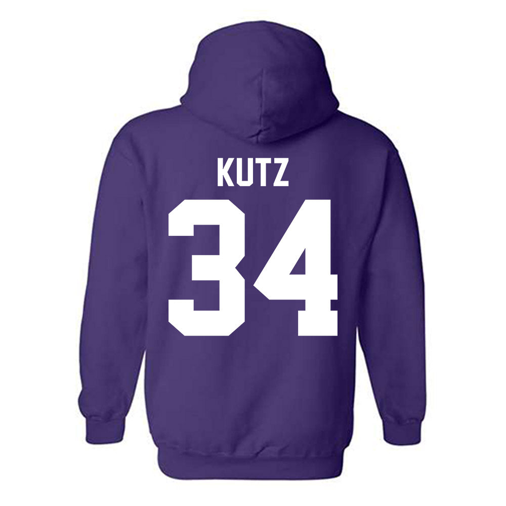 Northwestern - NCAA Baseball : Charlie Kutz - Classic Shersey Hooded Sweatshirt-1