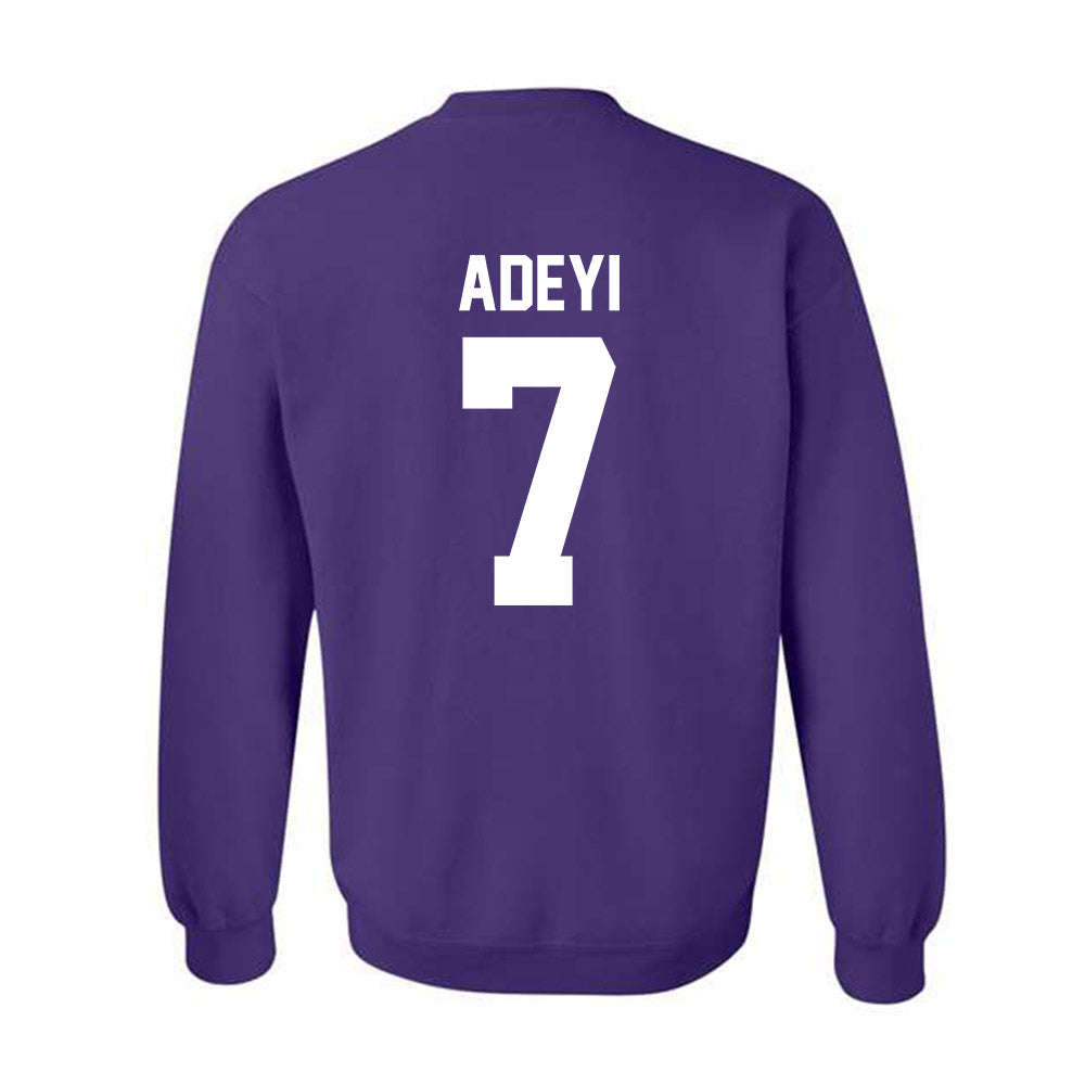 Northwestern - NCAA Football : Ore Adeyi - Classic Shersey Crewneck Sweatshirt-1