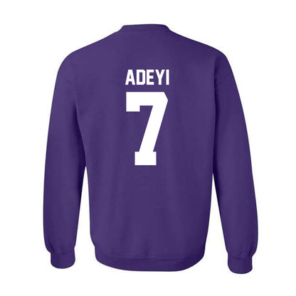 Northwestern - NCAA Football : Ore Adeyi - Classic Shersey Crewneck Sweatshirt-1