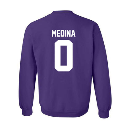 Northwestern - NCAA Softball : Tru Medina - Classic Shersey Crewneck Sweatshirt-1