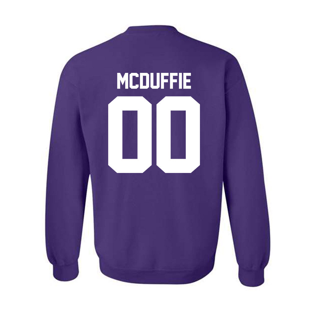 Northwestern - NCAA Football : Jaden McDuffie - Classic Shersey Crewneck Sweatshirt-1