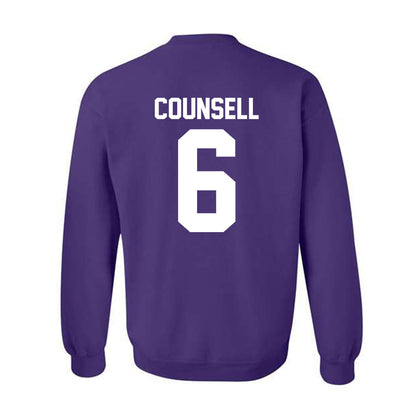 Northwestern - NCAA Baseball : Jack Counsell - Classic Shersey Crewneck Sweatshirt-1