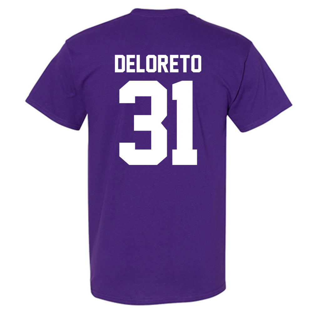 Northwestern - NCAA Baseball : Dominic DeLoreto - Classic Shersey T-Shirt-1