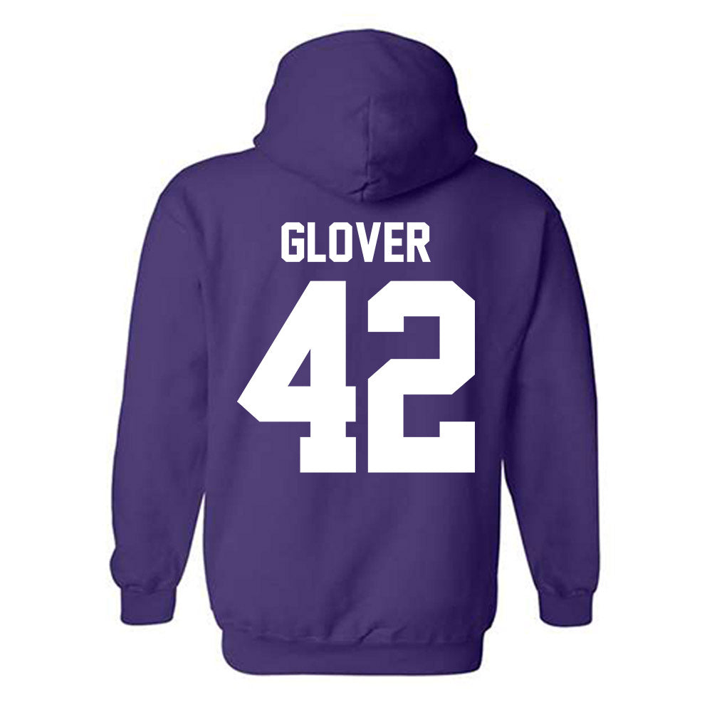 Northwestern - NCAA Football : Nigel Glover - Classic Shersey Hooded Sweatshirt-1