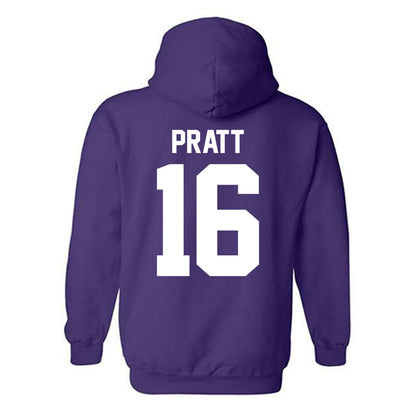 Northwestern - NCAA Women's Volleyball : Ava Pratt - Classic Shersey Hooded Sweatshirt-1