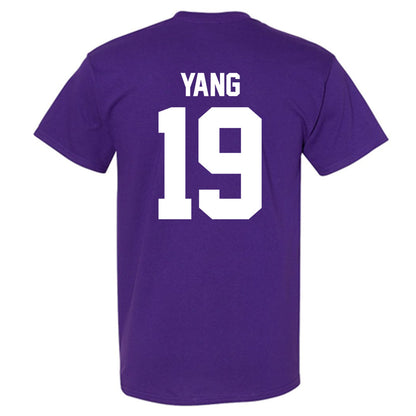 Northwestern - NCAA Baseball : Jake Yang - Classic Shersey T-Shirt-1