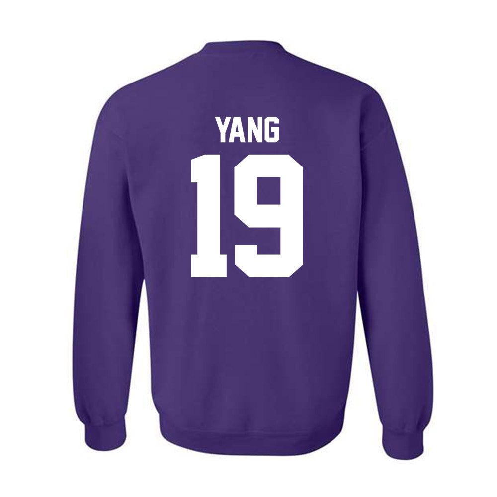 Northwestern - NCAA Baseball : Jake Yang - Classic Shersey Crewneck Sweatshirt-1