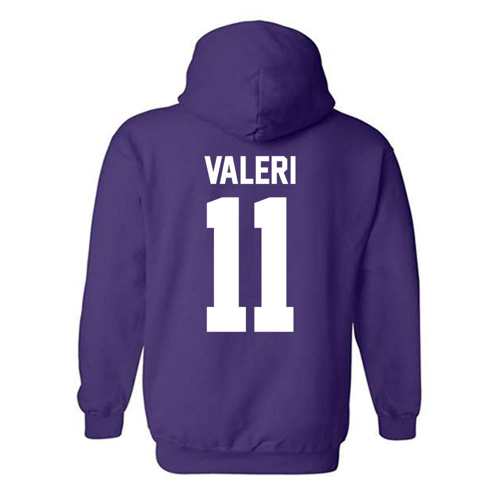 Northwestern - NCAA Football : Seth Valeri - Classic Shersey Hooded Sweatshirt-1