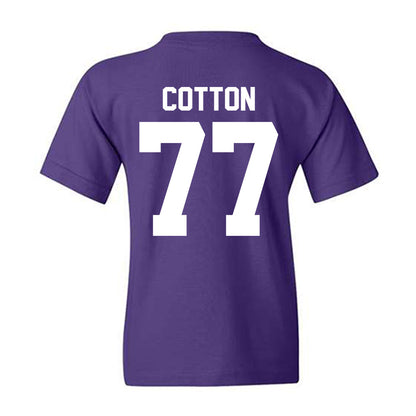 Northwestern - NCAA Football : Idrys Cotton - Classic Shersey Youth T-Shirt-1
