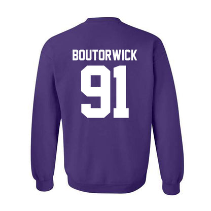 Northwestern - NCAA Football : Evan Boutorwick - Classic Shersey Crewneck Sweatshirt-1
