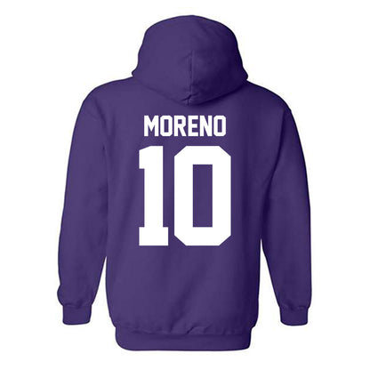 Northwestern - NCAA Women's Basketball : Sandra Moreno - Classic Shersey Hooded Sweatshirt-1