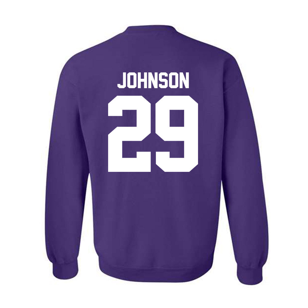 Northwestern - NCAA Football : Qayvier Johnson - Classic Shersey Crewneck Sweatshirt-1