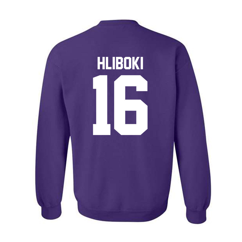 Northwestern - NCAA Baseball : Sam Hliboki - Classic Shersey Crewneck Sweatshirt-1