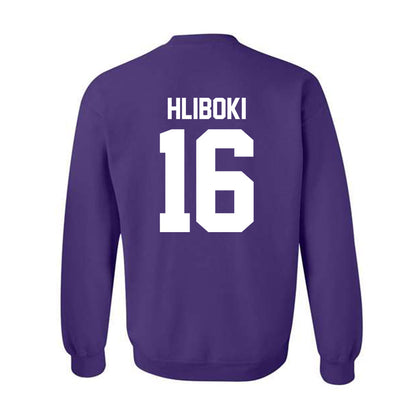 Northwestern - NCAA Baseball : Sam Hliboki - Classic Shersey Crewneck Sweatshirt-1