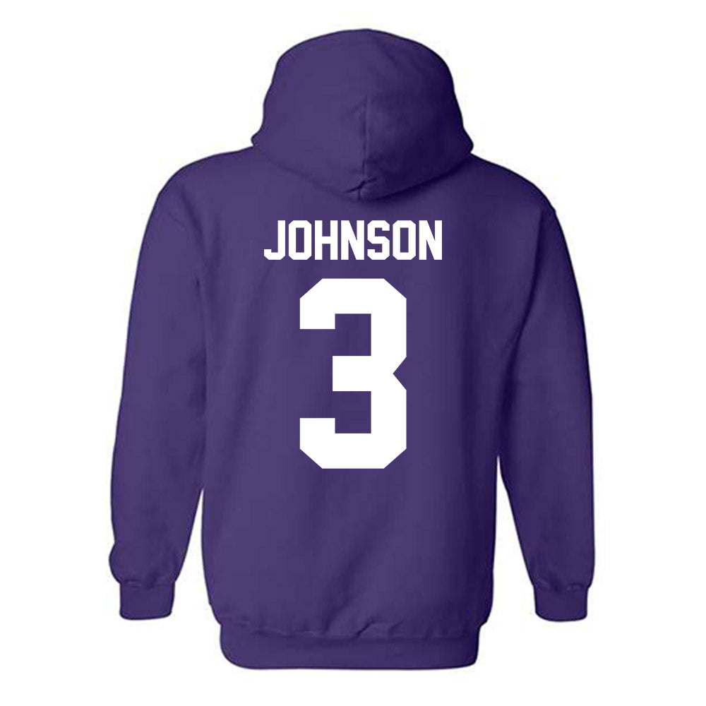 Northwestern - NCAA Men's Soccer : Andrew Johnson - Classic Shersey Hooded Sweatshirt-1