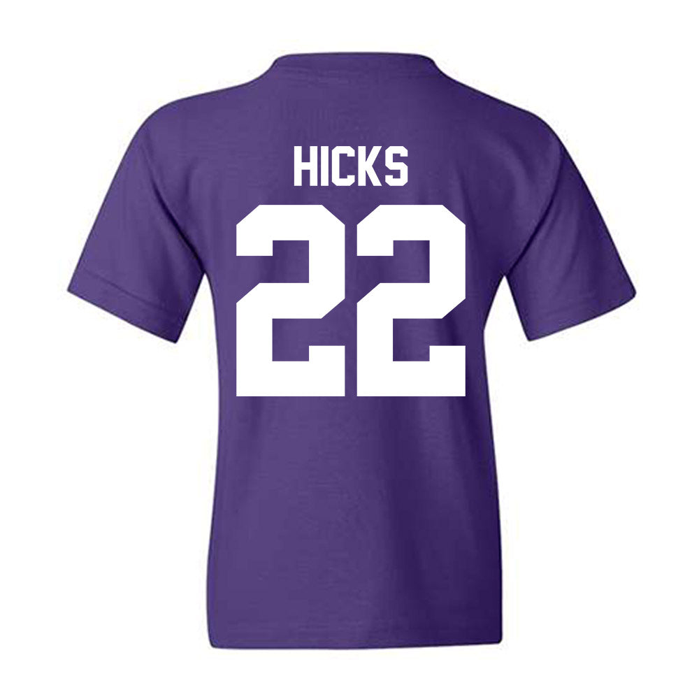 Northwestern - NCAA Football : Terrion Hicks - Classic Shersey Youth T-Shirt-1