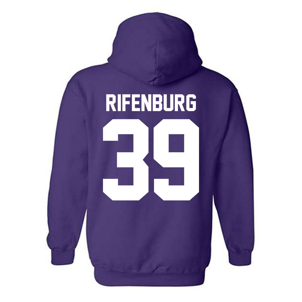 Northwestern - NCAA Baseball : Jake Rifenburg - Classic Shersey Hooded Sweatshirt-1