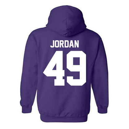 Northwestern - NCAA Football : Amare Jordan - Classic Shersey Hooded Sweatshirt-1