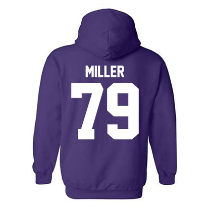 Northwestern - NCAA Football : Jacob Miller - Classic Shersey Hooded Sweatshirt-1
