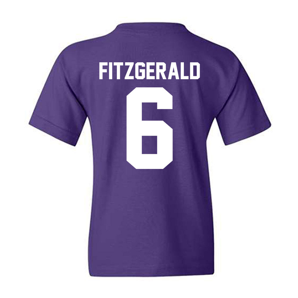 Northwestern - NCAA Football : Robert Fitzgerald - Classic Shersey Youth T-Shirt-1
