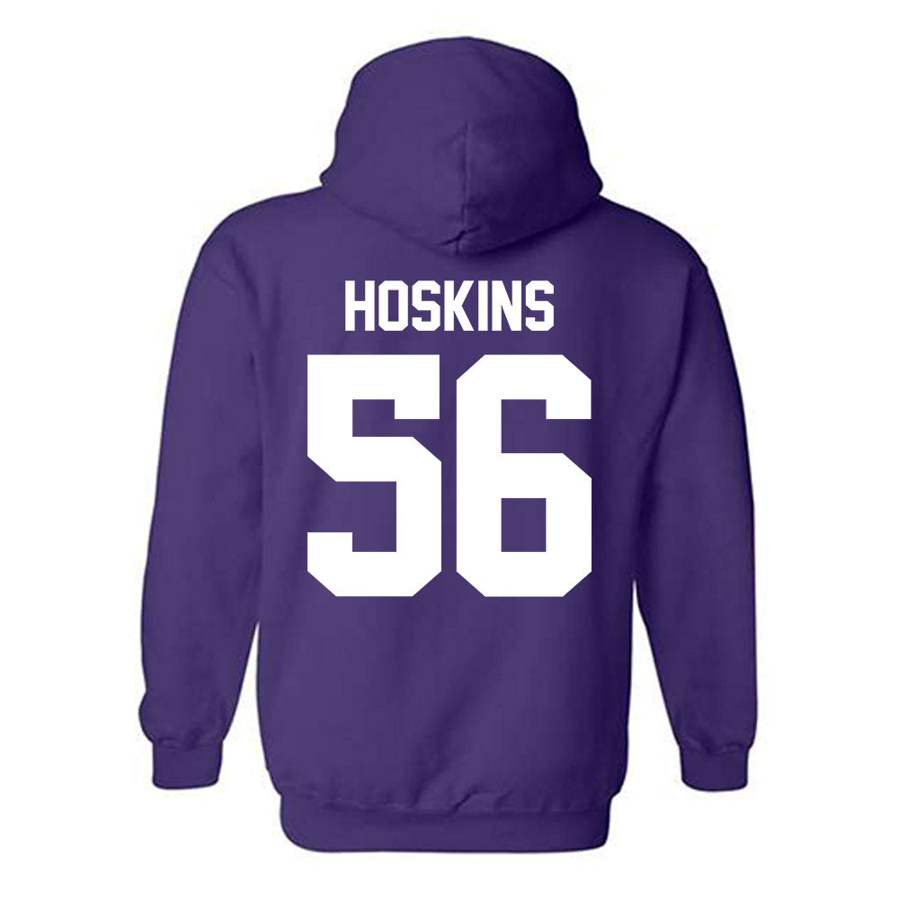 Northwestern - NCAA Football : Tre Hoskins - Classic Shersey Hooded Sweatshirt-1
