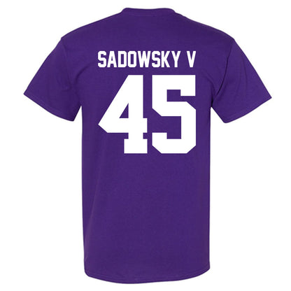 Northwestern - NCAA Football : Jack Sadowsky V - Classic Shersey T-Shirt-1