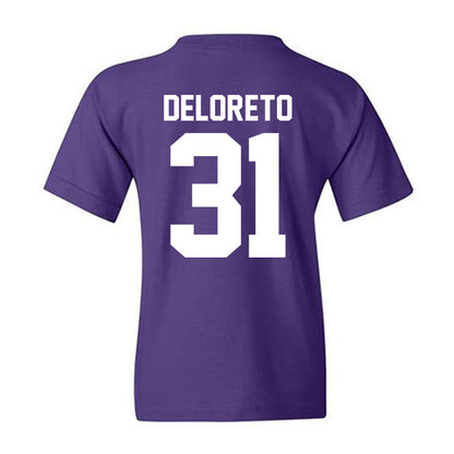 Northwestern - NCAA Baseball : Dominic DeLoreto - Classic Shersey Youth T-Shirt-1