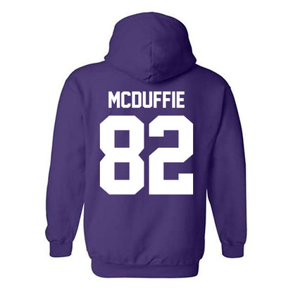 Northwestern - NCAA Football : Jaden McDuffie - Classic Shersey Hooded Sweatshirt-1