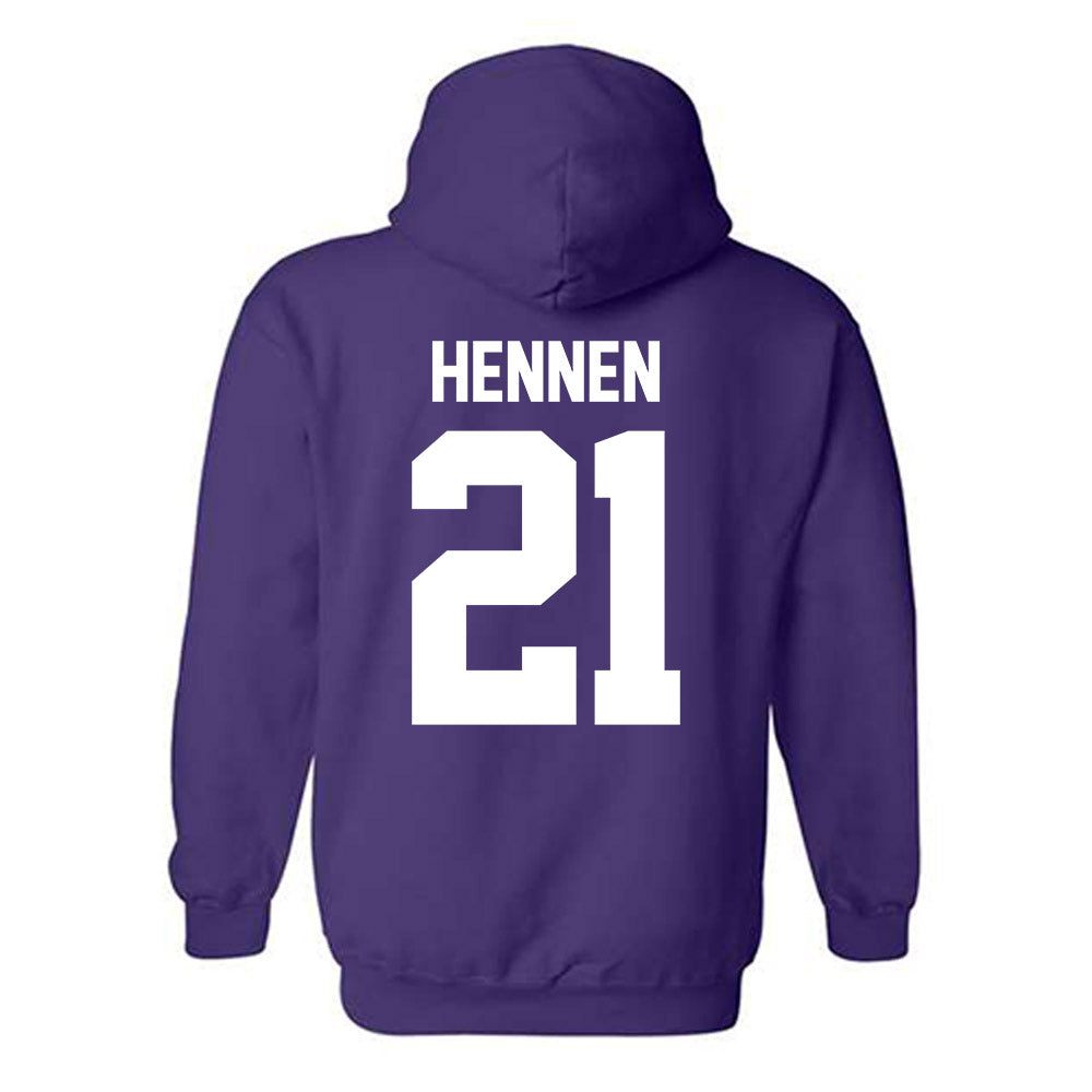 Northwestern - NCAA Women's Soccer : Kate Hennen - Classic Shersey Hooded Sweatshirt-1
