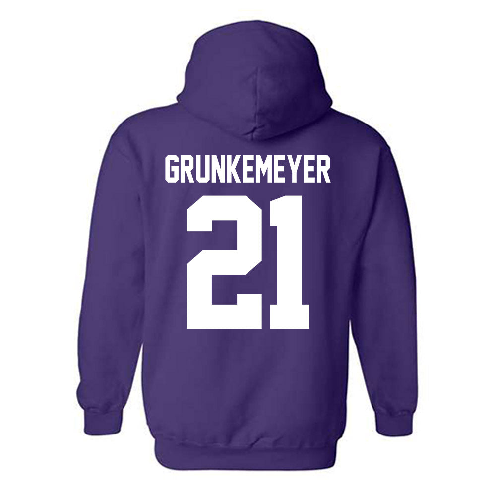Northwestern - NCAA Baseball : Jack Grunkemeyer - Classic Shersey Hooded Sweatshirt-1