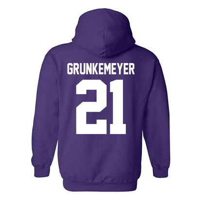 Northwestern - NCAA Baseball : Jack Grunkemeyer - Classic Shersey Hooded Sweatshirt-1