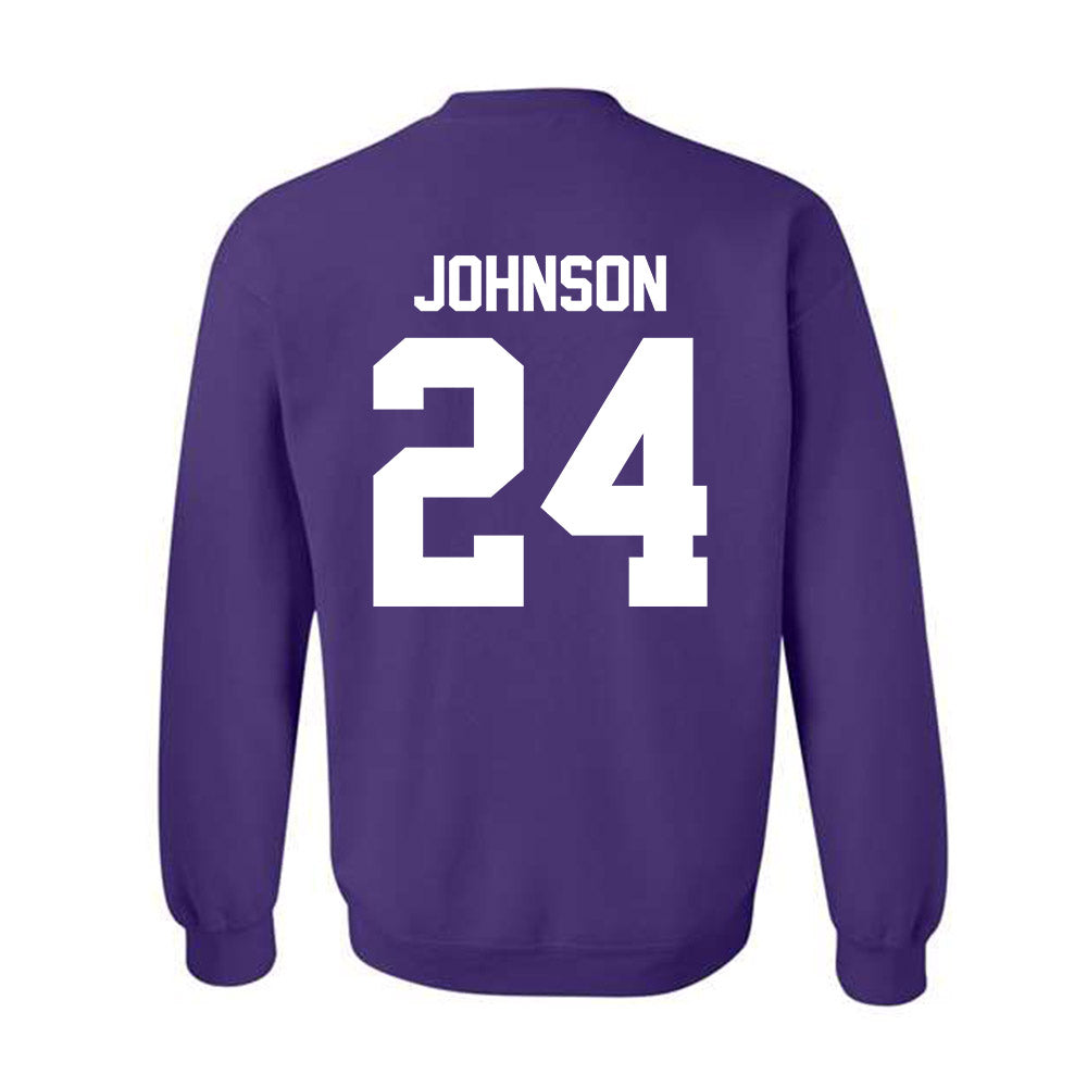 Northwestern - NCAA Football : Jamaal Johnson - Classic Shersey Crewneck Sweatshirt-1