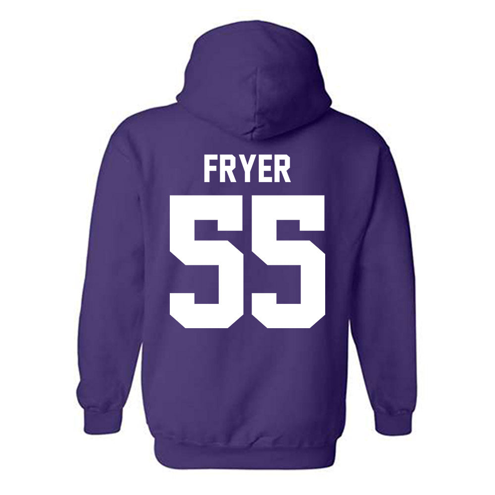 Northwestern - NCAA Baseball : Justin Fryer - Classic Shersey Hooded Sweatshirt-1