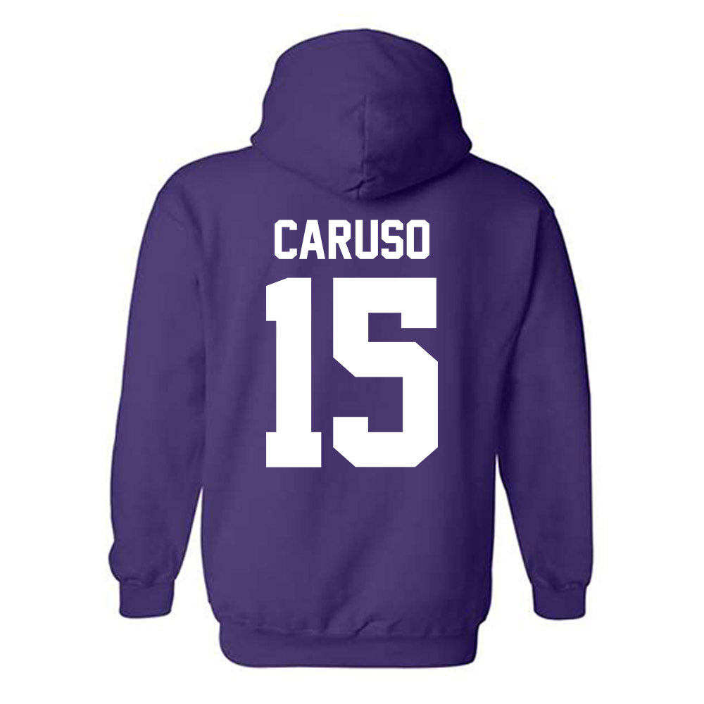 Northwestern - NCAA Baseball : Charlie Caruso - Classic Shersey Hooded Sweatshirt-1