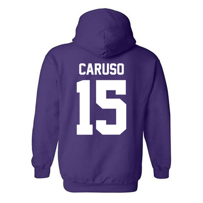 Northwestern - NCAA Baseball : Charlie Caruso - Classic Shersey Hooded Sweatshirt-1