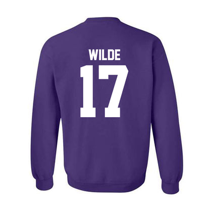 Northwestern - NCAA Football : Griffin Wilde - Classic Shersey Crewneck Sweatshirt-1
