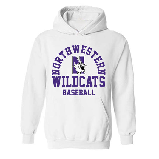 Northwestern - NCAA Baseball : Jack Lausch - Classic Shersey Hooded Sweatshirt-0