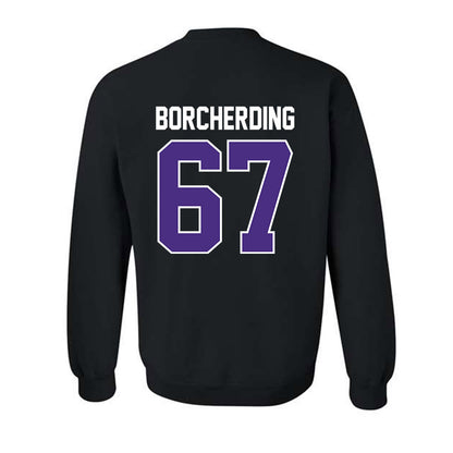 Northwestern - NCAA Football : Jace Borcherding - Classic Shersey Crewneck Sweatshirt-1