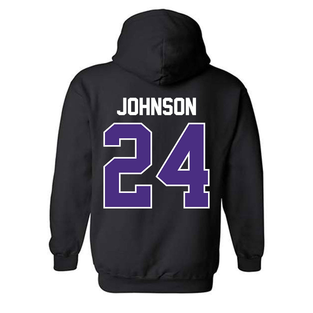 Northwestern - NCAA Football : Jamaal Johnson - Classic Shersey Hooded Sweatshirt-1