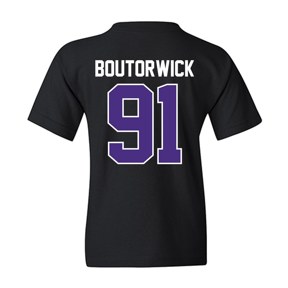 Northwestern - NCAA Football : Evan Boutorwick - Classic Shersey Youth T-Shirt-1