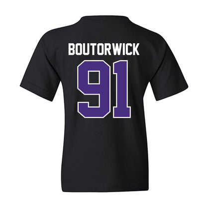 Northwestern - NCAA Football : Evan Boutorwick - Classic Shersey Youth T-Shirt-1